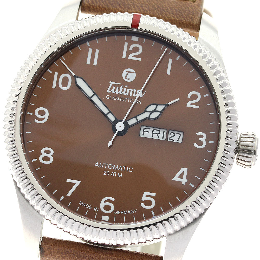 TUTIMA 6102-03 Grand Flieger Classic Date Automatic Men's Watch Excellent Condition with Box