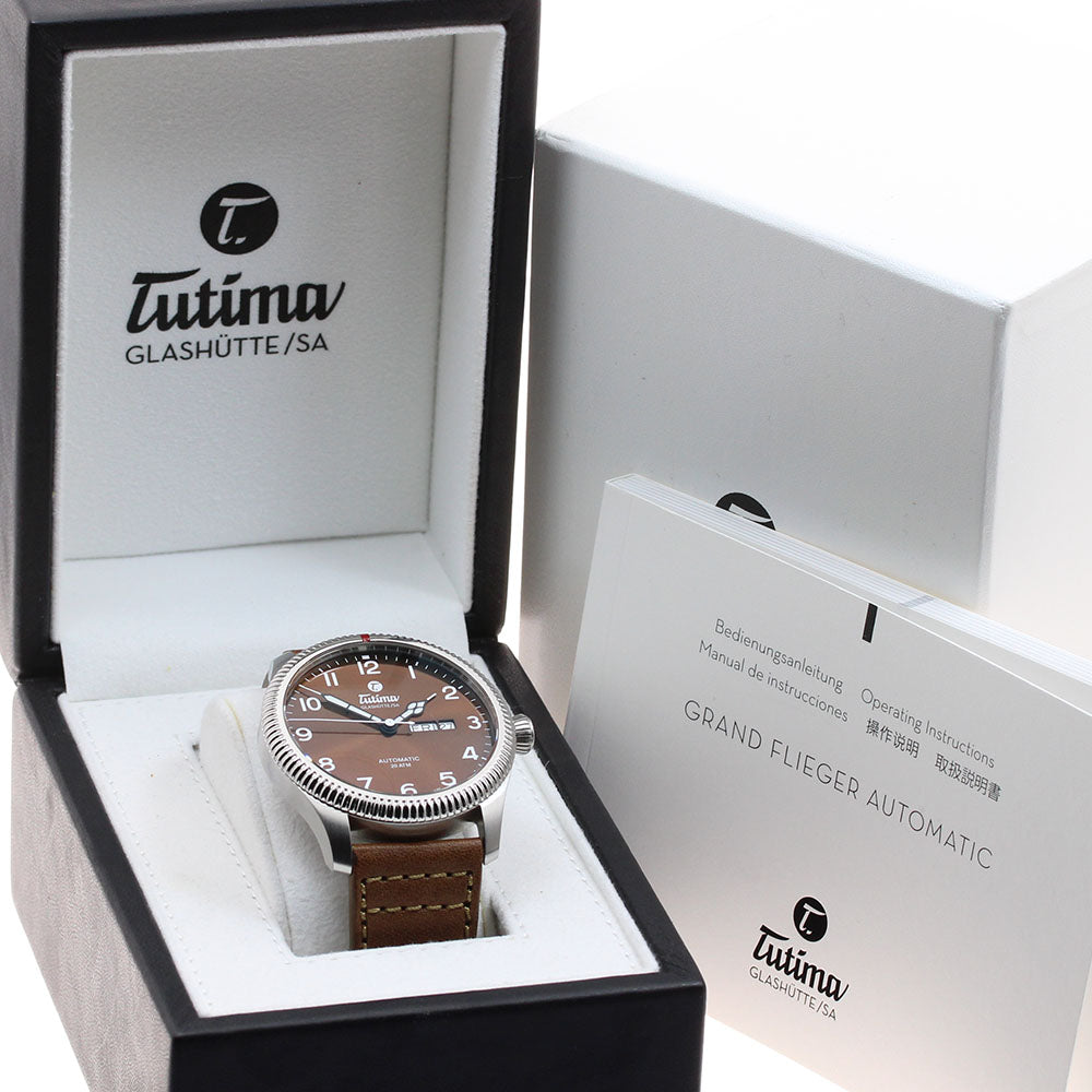TUTIMA 6102-03 Grand Flieger Classic Date Automatic Men's Watch Excellent Condition with Box