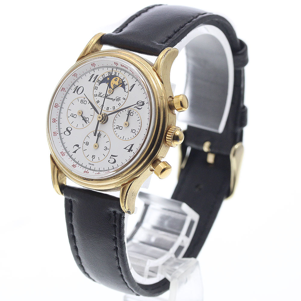 Heuer 188.205/1 Edward 125th Anniversary Moon Phase Chronograph Manual Winding Men's Watch