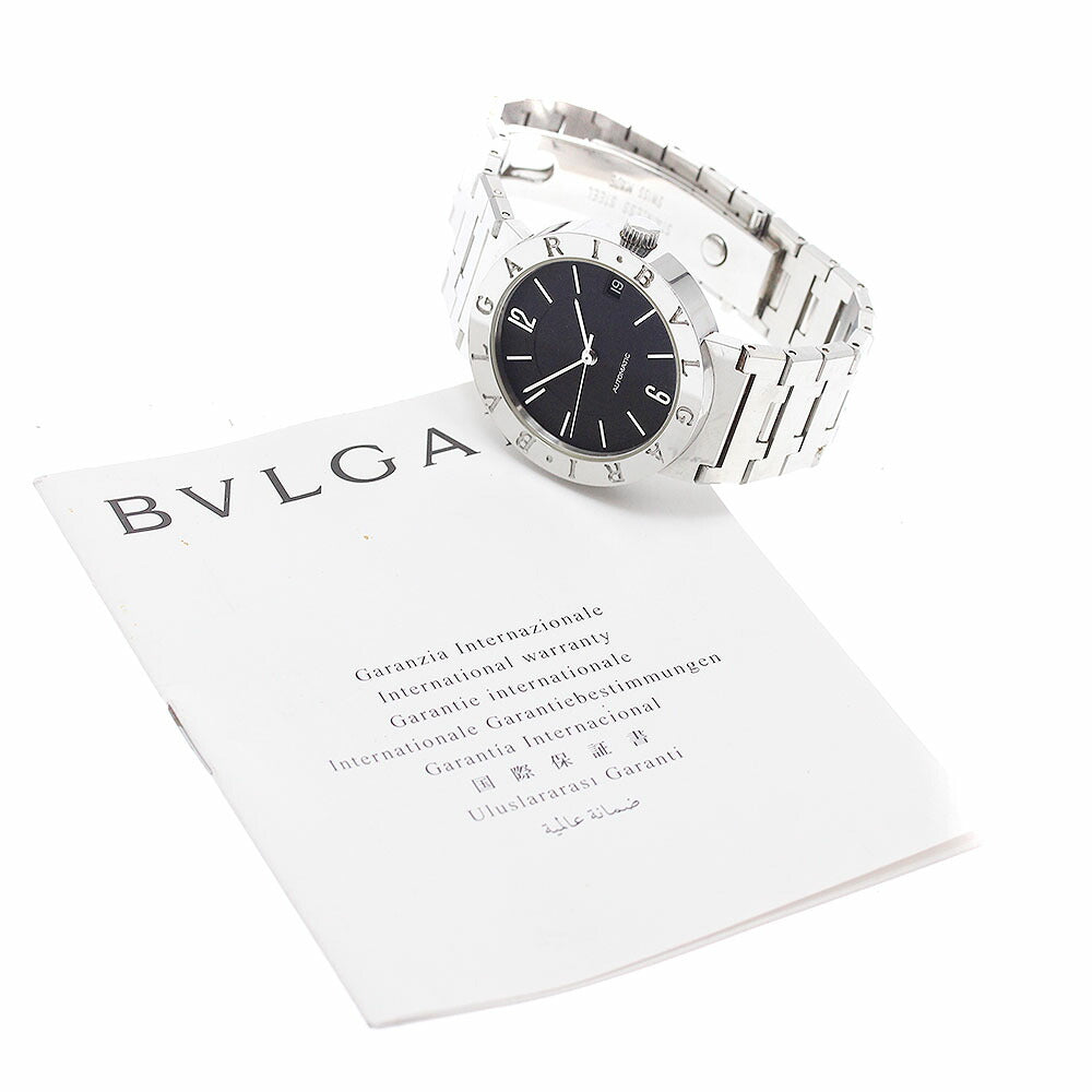 BVLGARI BB33SS Bulgari Date Automatic Men's Watch with Warranty Card