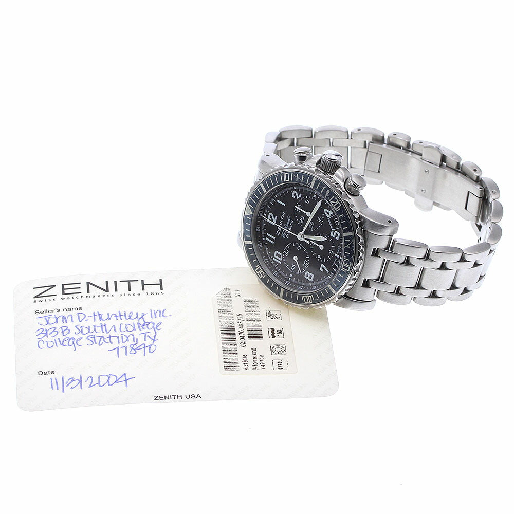ZENITH 01/02.0470.405 Rainbow Flyback El Primero Automatic Men's Watch with Warranty