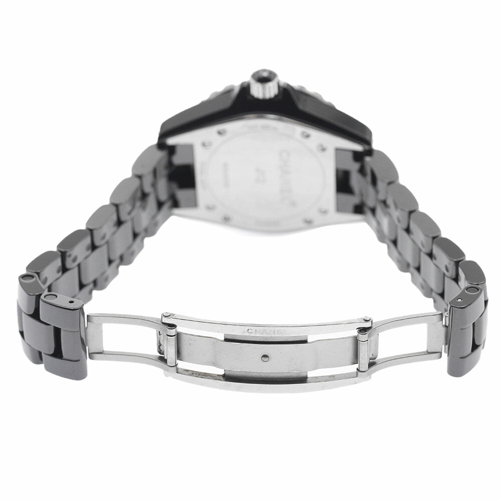 CHANEL H0949 J12 Black Ceramic Diamond Bezel Quartz Women's Watch