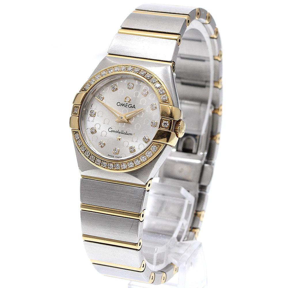 OMEGA 123.25.27.60.52.002 Constellation Brushed Diamond Bezel 12P Quartz Ladies