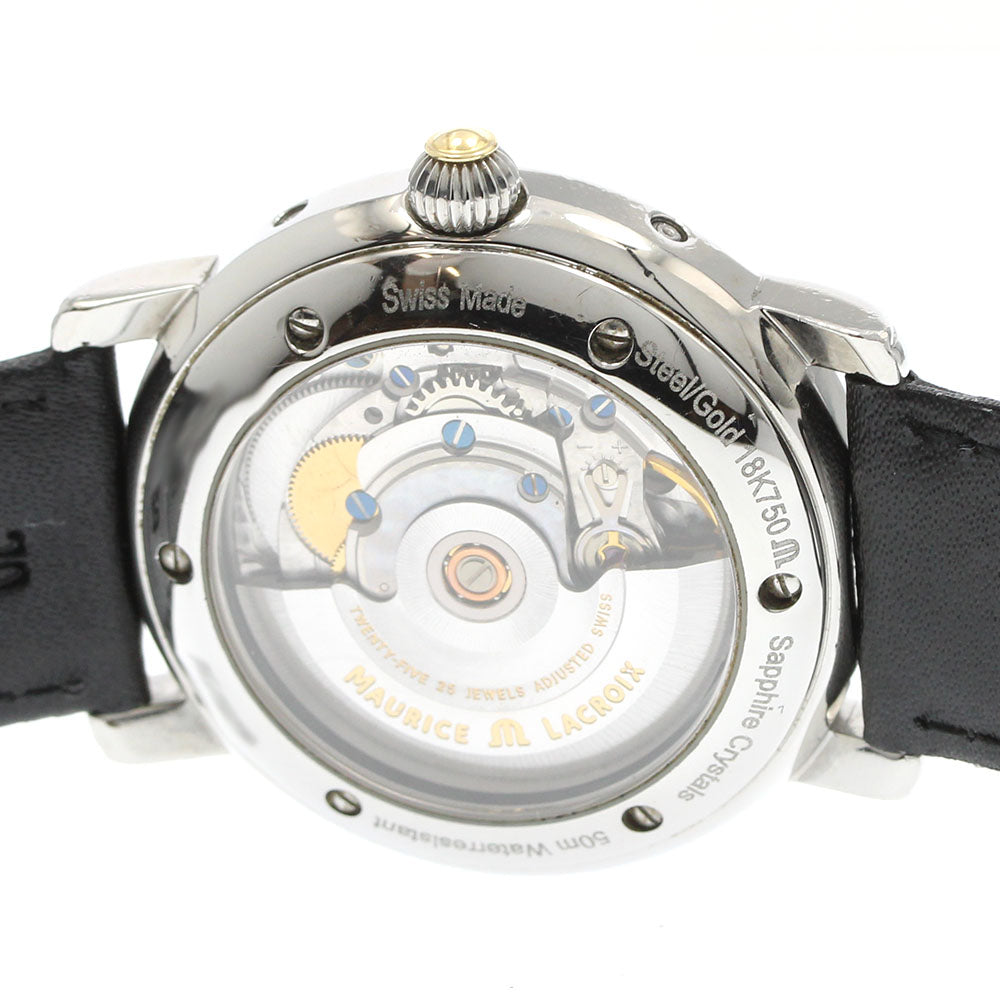 Maurice Lacroix MP6347 Masterpiece YG Bezel Triple Calendar Automatic Men's Watch with Warranty