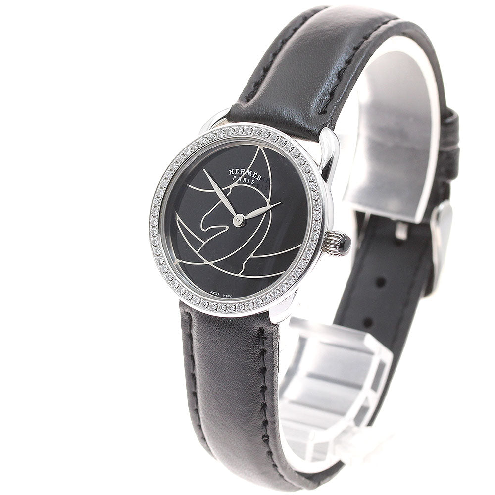 HERMES AR5.232 Arceau Casaque Diamond Bezel Quartz Women's Watch