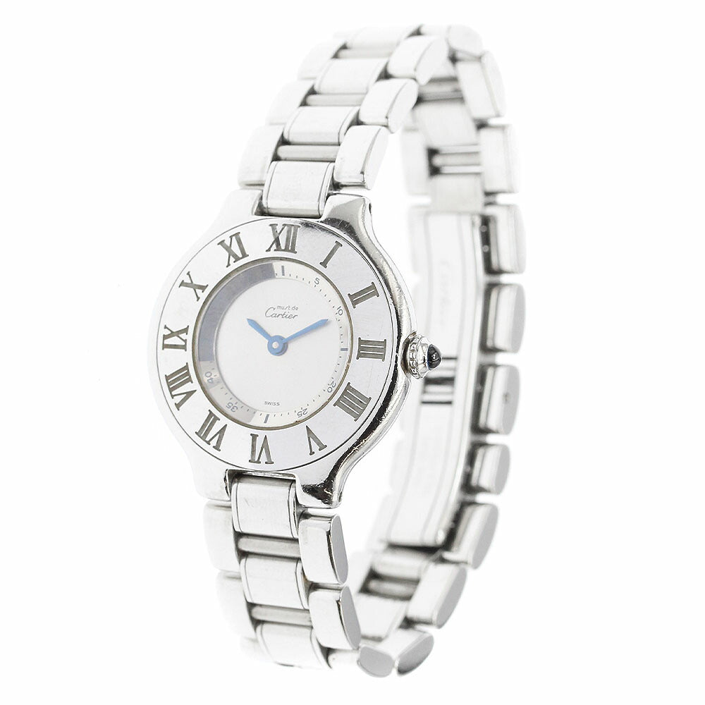 CARTIER W10109T2 Must 21 Vingt-et-un Quartz Ladies Watch with Warranty