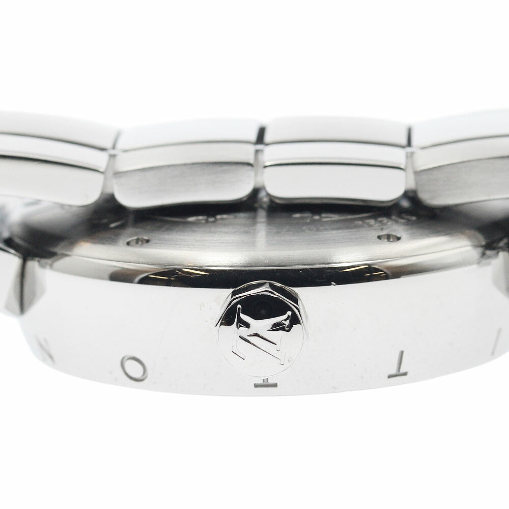 LOUIS VUITTON Q1112 Tambour Date Quartz Men's Watch Excellent Condition with Box and Warranty Card
