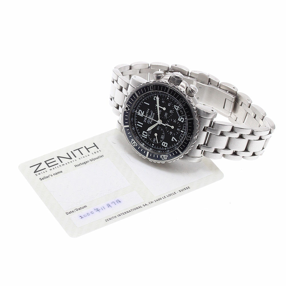 ZENITH 01/02.0470.405 Rainbow Flyback El Primero Automatic Men's Watch with Warranty
