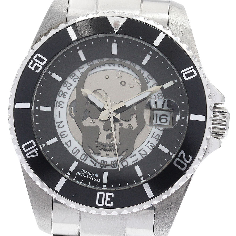 Lucien Pellat-Finet Skull Submariner Date See-Through Back Automatic Men's Watch