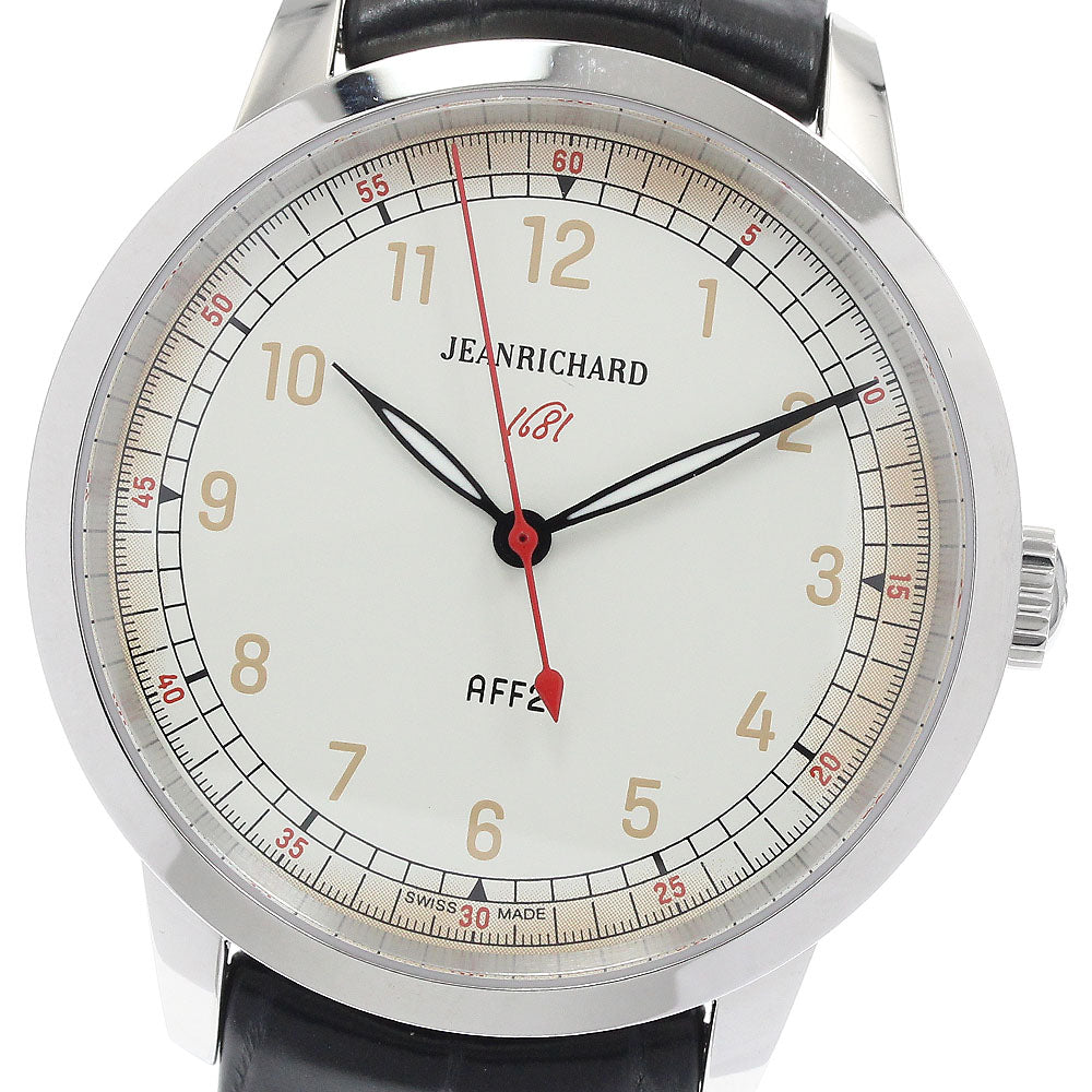 JEANRICHARD 60300-11-711-AA6 Ronde 1681 Automatic Men's Watch Excellent Condition