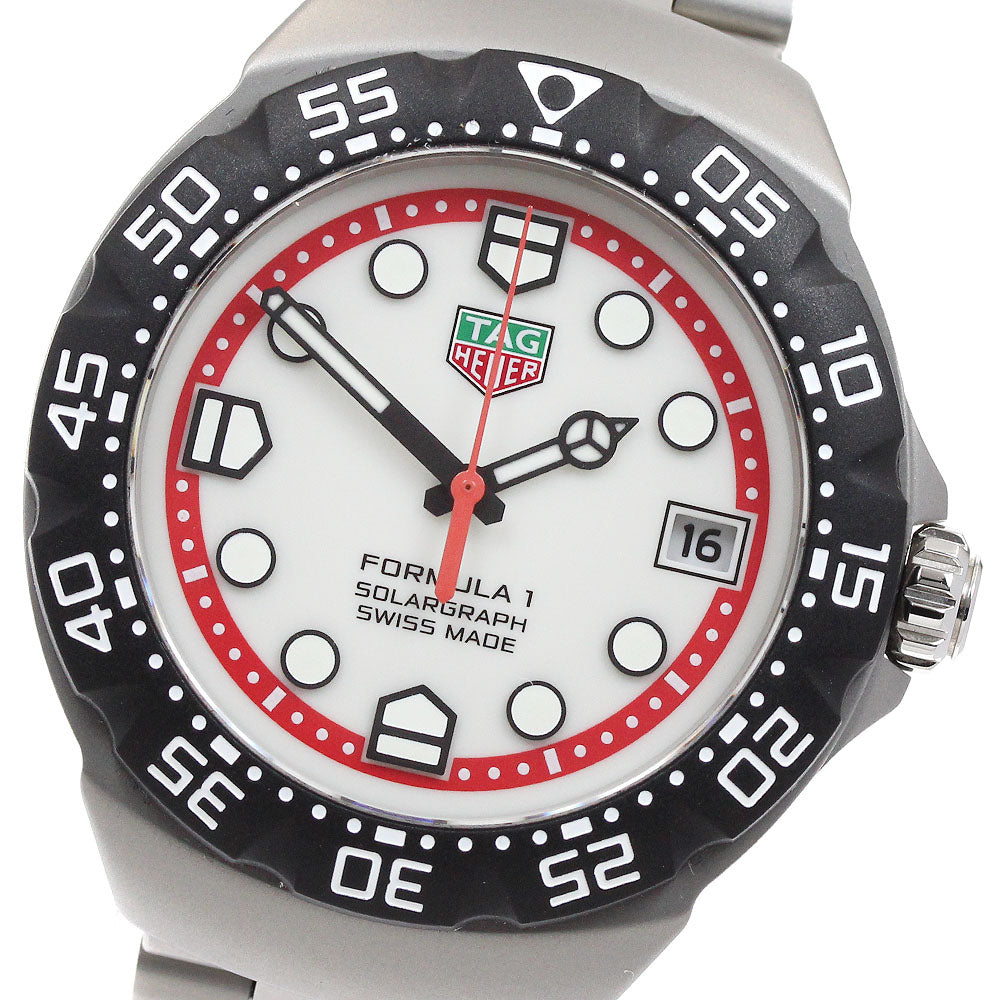 TAG Heuer WBY1111.BA0042 Formula 1 Solar Graph Date Solar Men's Watch Excellent Condition with Box and Warranty Card