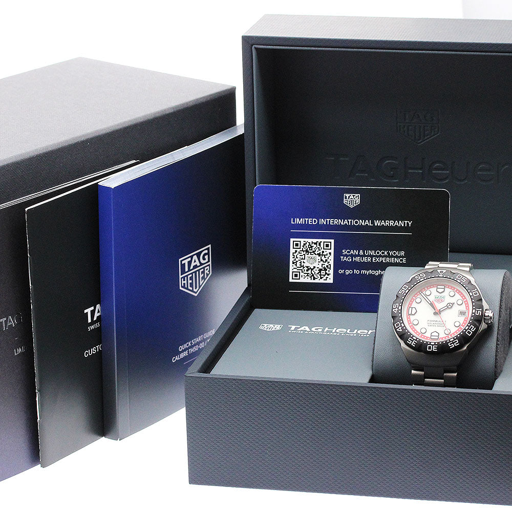 TAG Heuer WBY1111.BA0042 Formula 1 Solar Graph Date Solar Men's Watch Excellent Condition with Box and Warranty Card