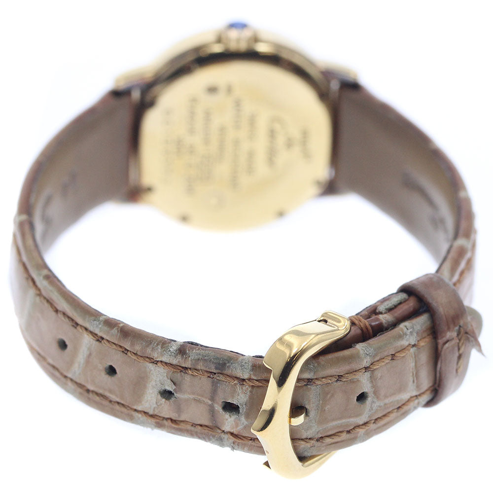 CARTIER W1009143 Mastrond Vermeil Quartz Ladies Watch with Warranty
