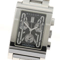 BVLGARI RTC49S Rettangolo Date Chronograph Quartz Men's Watch