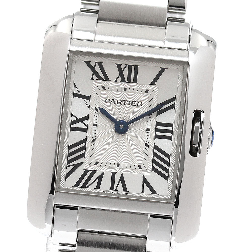 CARTIER W5310022 Tank Anglaise SM Quartz Women's Watch Excellent Condition with Warranty.
