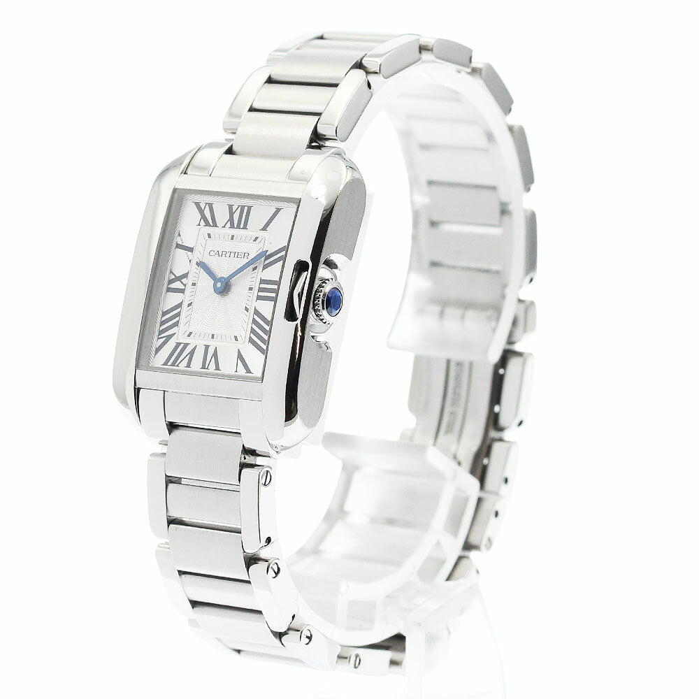 CARTIER W5310022 Tank Anglaise SM Quartz Women's Watch with Warranty