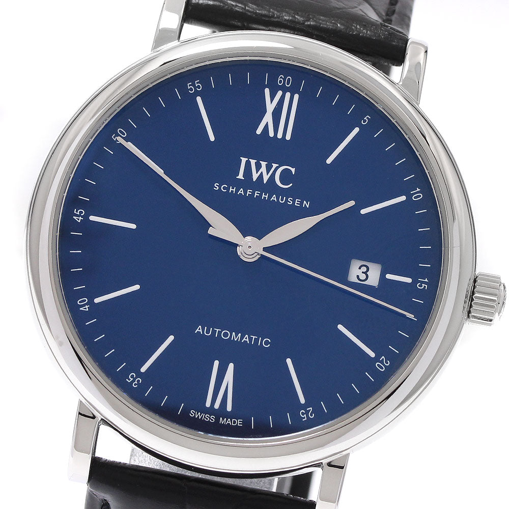 IWC SCHAFFHAUSEN IW356518 Portofino 150 Years Date Automatic Men's Watch Excellent Condition with Warranty.