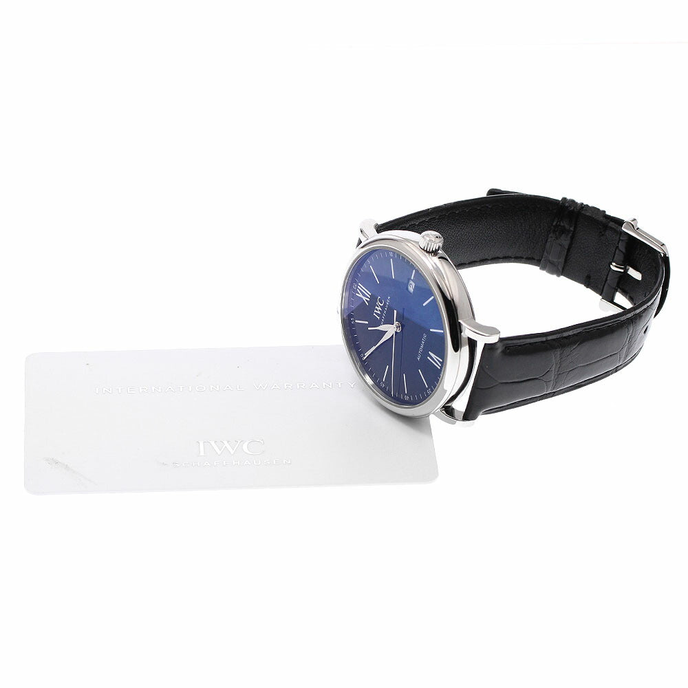 IWC SCHAFFHAUSEN IW356518 Portofino 150 Years Date Automatic Men's Watch Excellent Condition with Warranty.