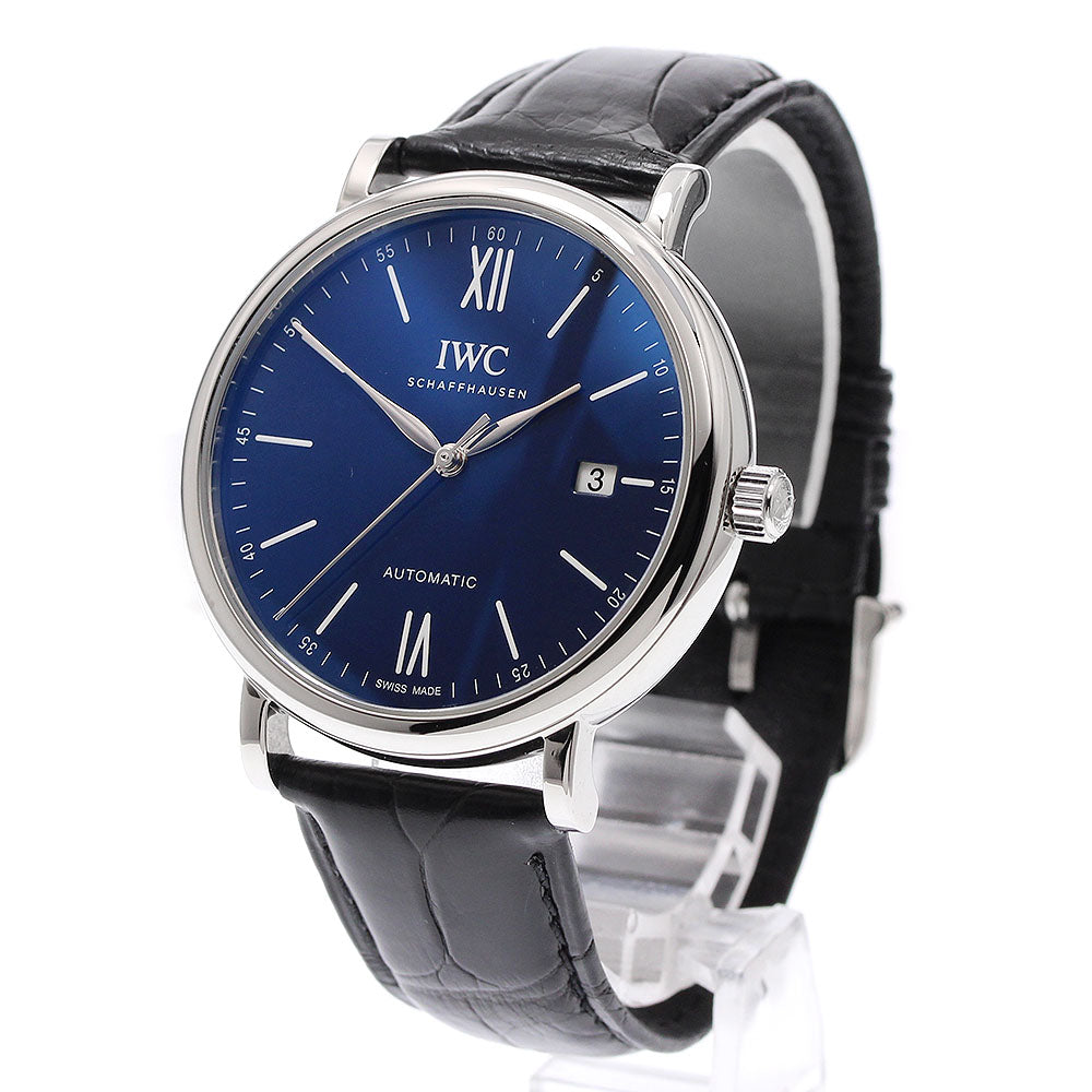 IWC SCHAFFHAUSEN IW356518 Portofino 150 Years Date Automatic Men's Watch Excellent Condition with Warranty.