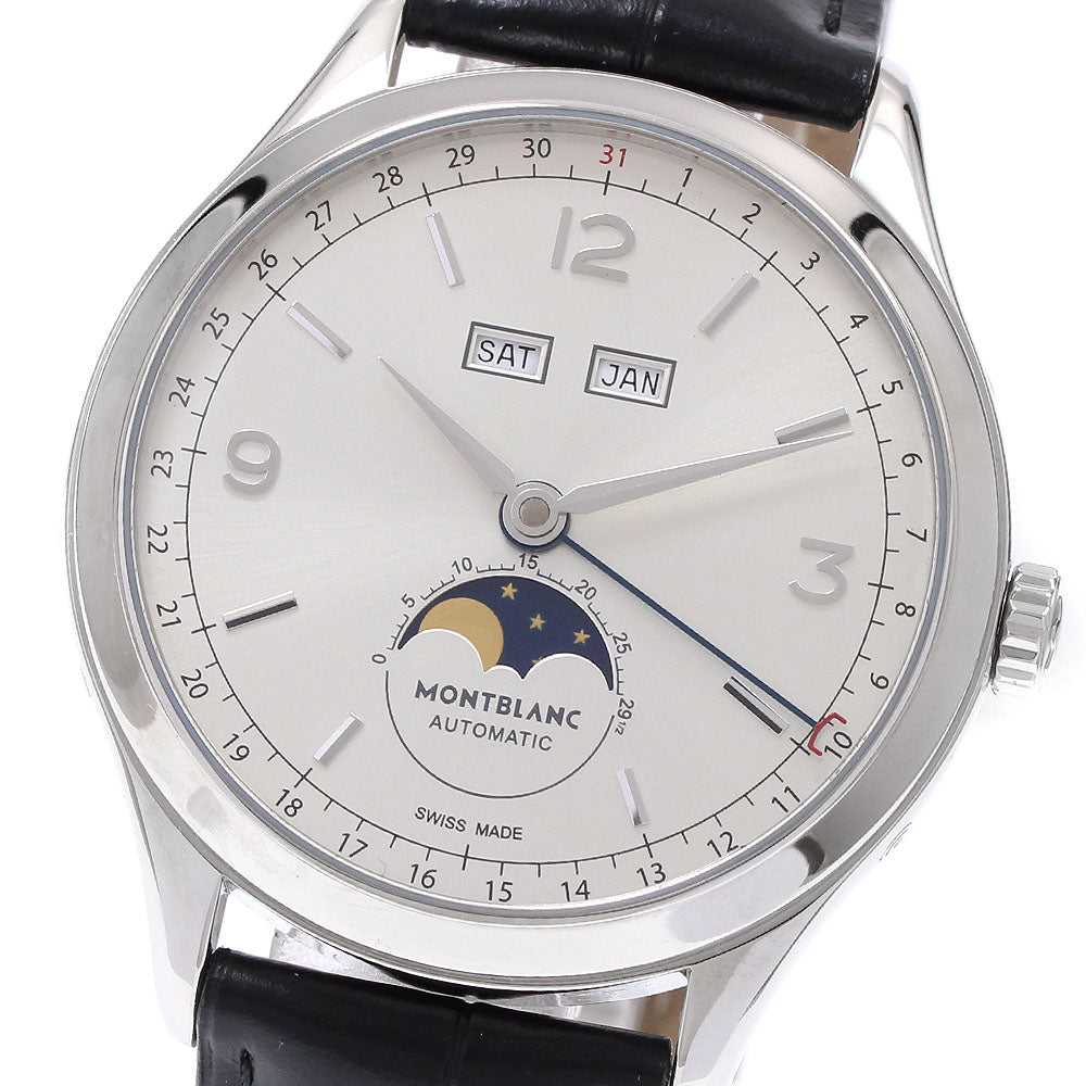 MONTBLANC 112538 Heritage Chronometrie Quantieme Complete Automatic Men's Watch Excellent Condition with Warranty.