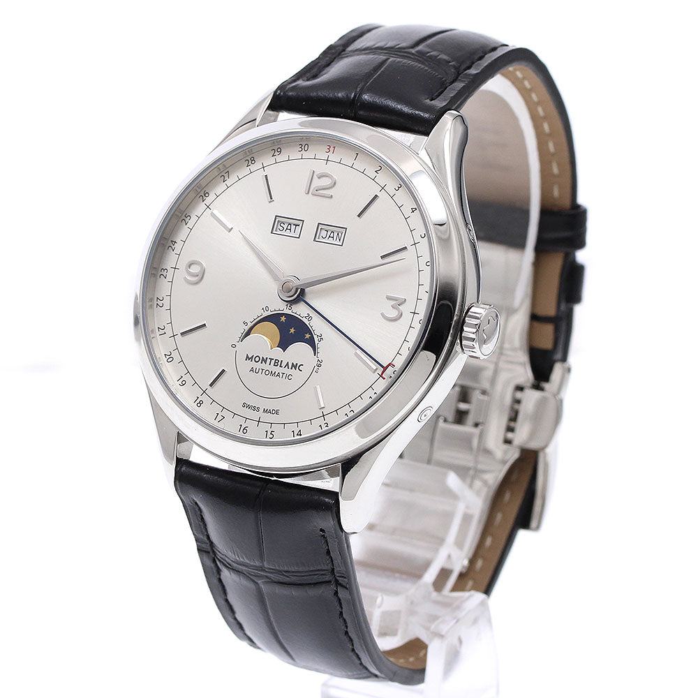 MONTBLANC 112538 Heritage Chronometrie Quantieme Complete Automatic Men's Watch Excellent Condition with Warranty.