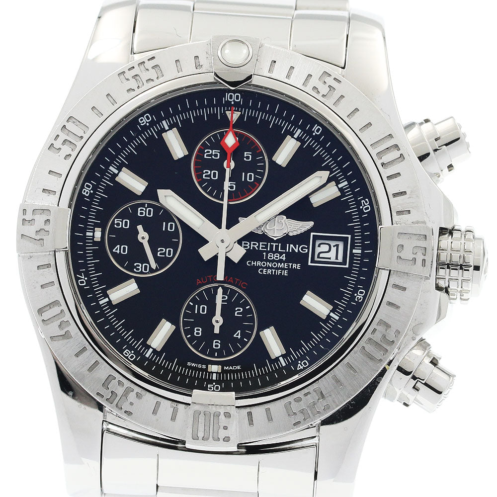 BREITLING A13381 Avenger II Date Automatic Men's Watch Excellent Condition with Box and Warranty Card