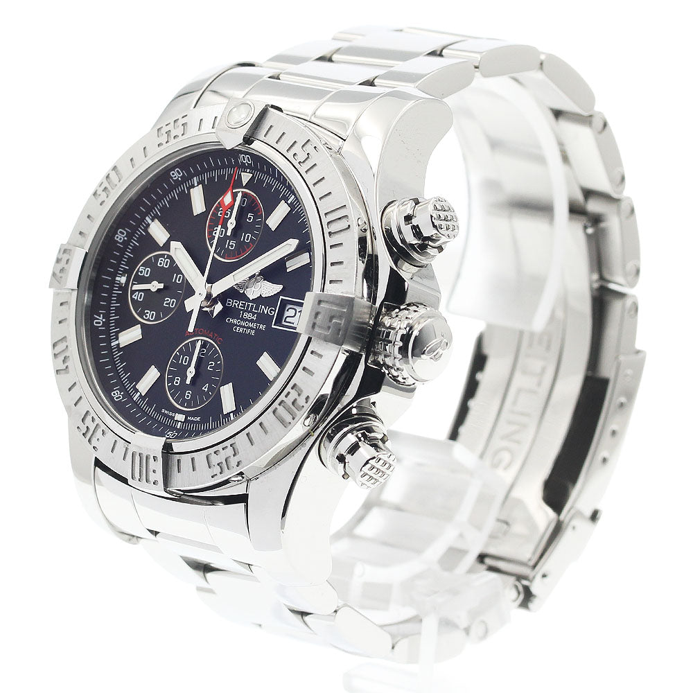 BREITLING A13381 Avenger II Date Automatic Men's Watch Excellent Condition with Box and Warranty Card