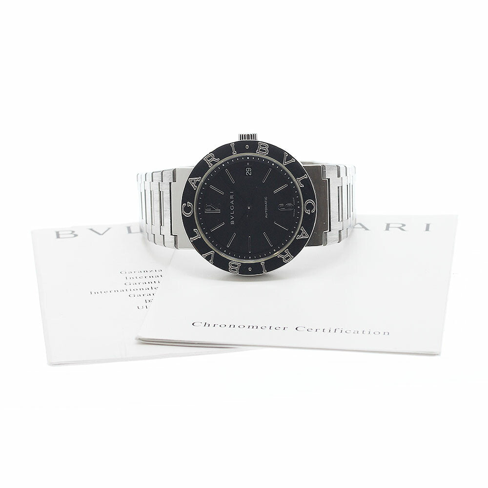 BVLGARI BB33SS Bulgari Date Automatic Men's Watch with Warranty Card