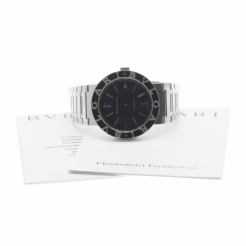 BVLGARI BB33SS Bulgari Date Automatic Men's Watch with Warranty Card
