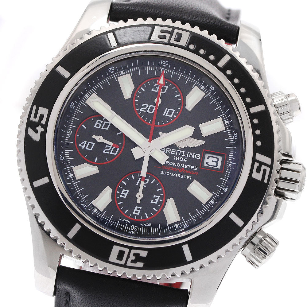 BREITLING A13341 Superocean Chronograph Automatic Men's Watch with Warranty