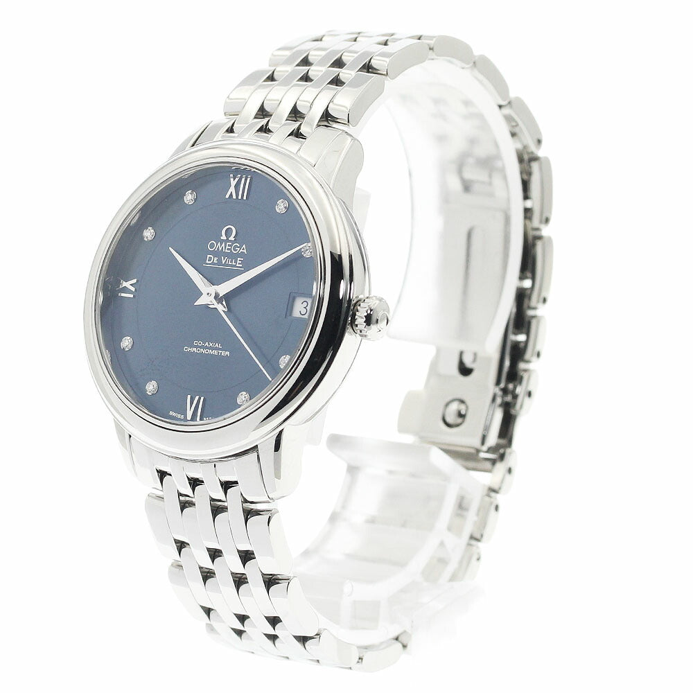 OMEGA 424.10.33.20.53.001 De Ville Prestige 8P Diamond Date Co-Axial Automatic Ladies' Watch Excellent Condition with Warranty.
