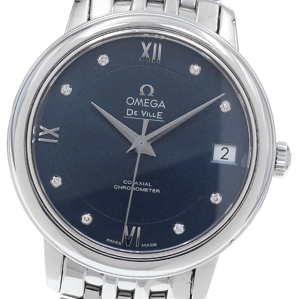 OMEGA 424.10.33.20.53.001 De Ville Prestige 8P Diamond Date Co-Axial Automatic Ladies Watch with Warranty