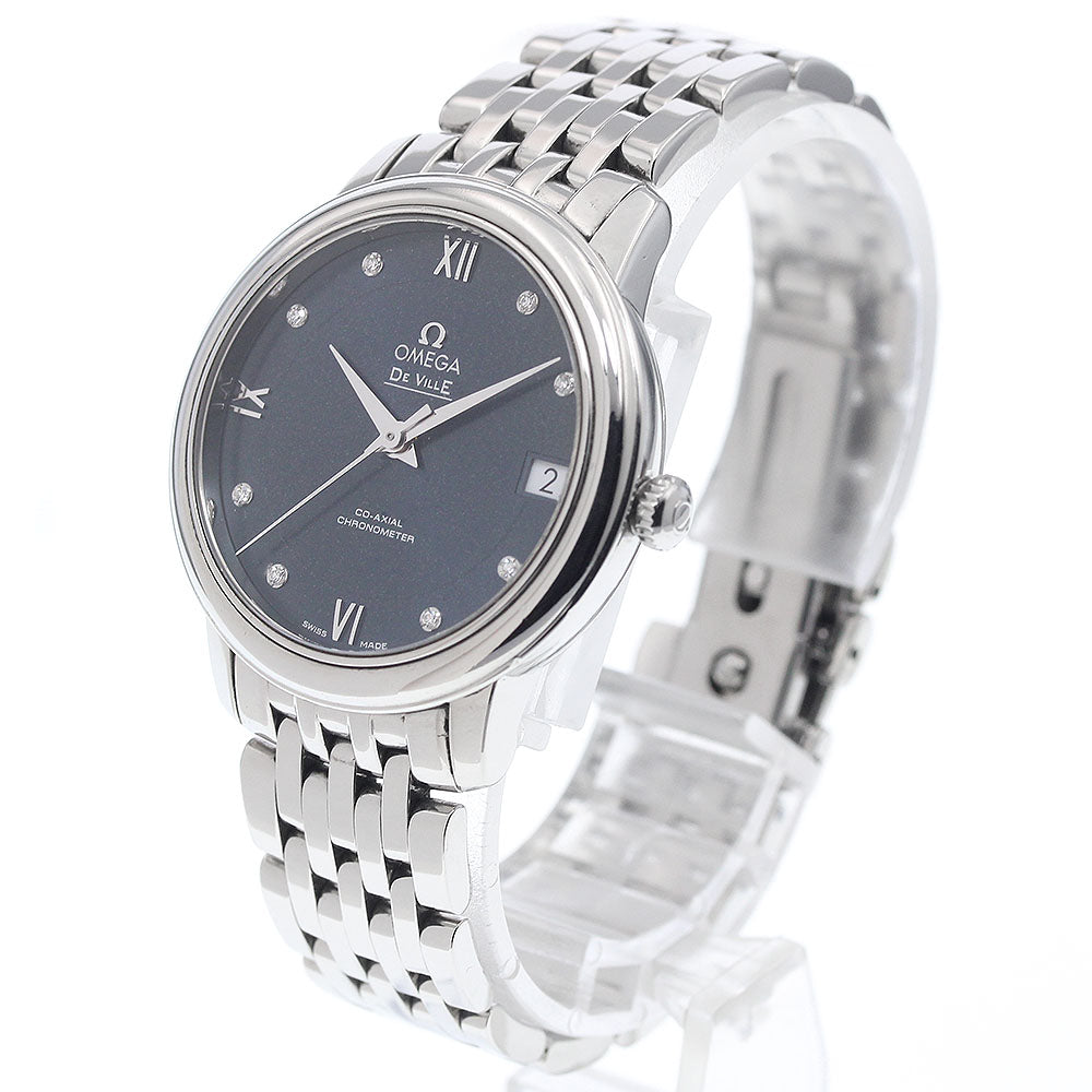 OMEGA 424.10.33.20.53.001 De Ville Prestige 8P Diamond Date Co-Axial Automatic Ladies Watch with Warranty