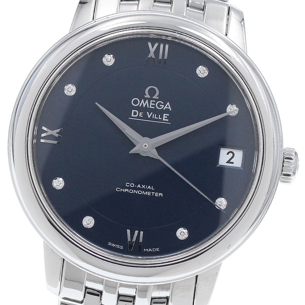 OMEGA 424.10.33.20.53.001 De Ville Prestige 8P Diamond Date Co-Axial Automatic Ladies Watch with Warranty
