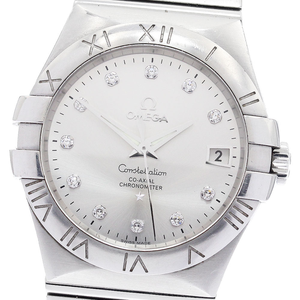 OMEGA 123.10.35.20.52.001 Constellation Date 11P Diamond Automatic Men's Watch with Warranty