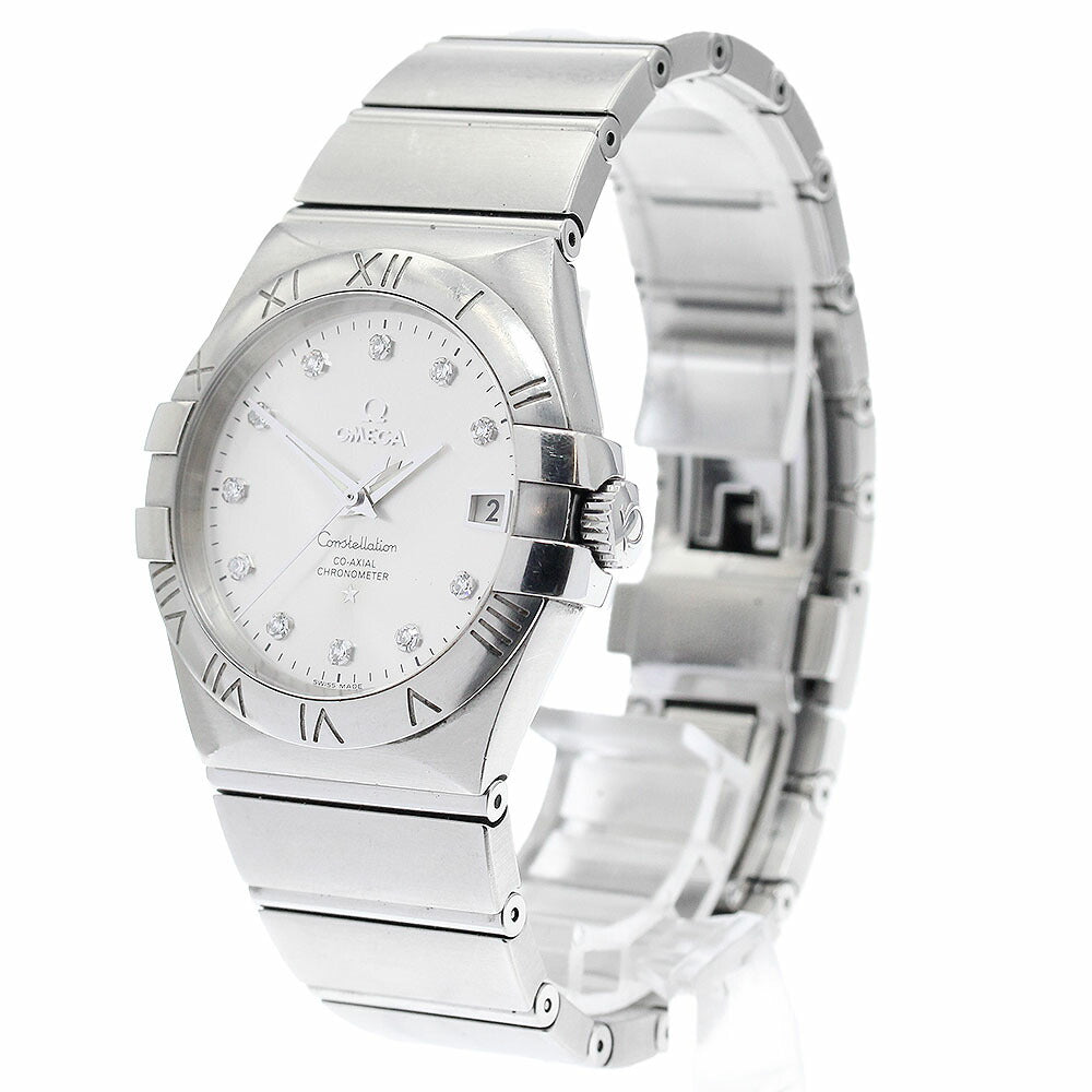 OMEGA 123.10.35.20.52.001 Constellation Date 11P Diamond Automatic Men's Watch with Warranty