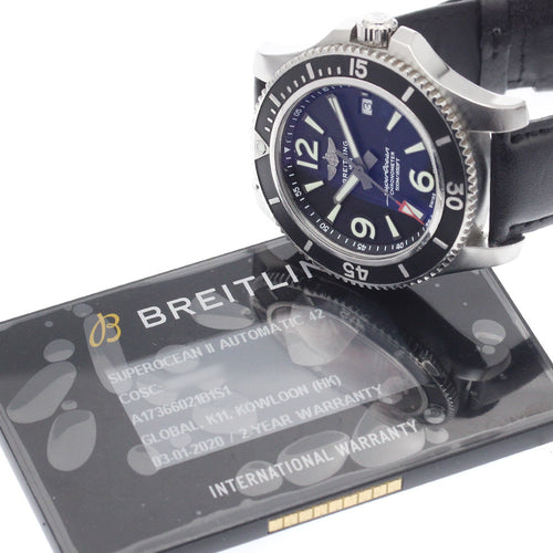 BREITLING A17366 Superocean 42 Date Automatic Men's Watch with Warranty