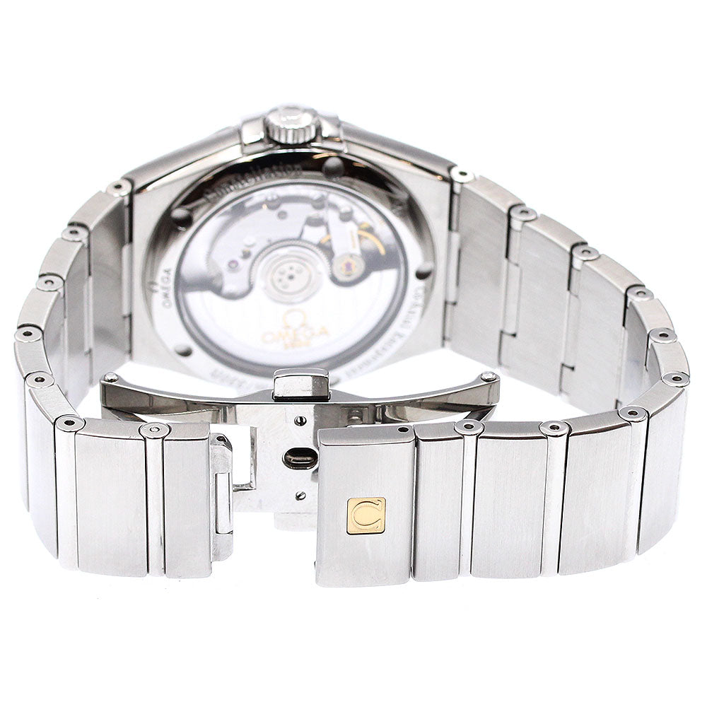 OMEGA 123.10.35.20.52.001 Constellation Date 11P Diamond Automatic Men's Watch Excellent Condition with Warranty Card