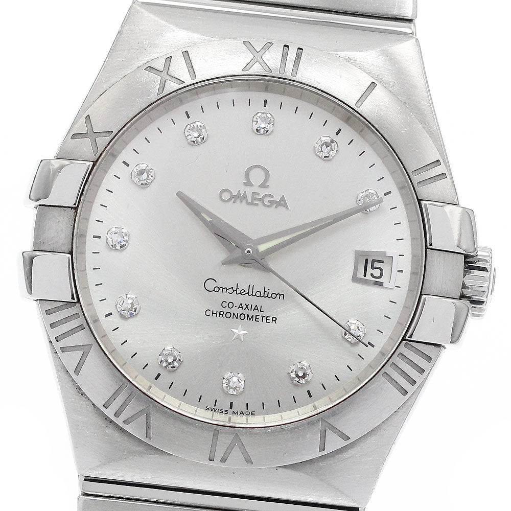 OMEGA 123.10.35.20.52.001 Constellation Date 11P Diamond Automatic Men's Watch with Warranty