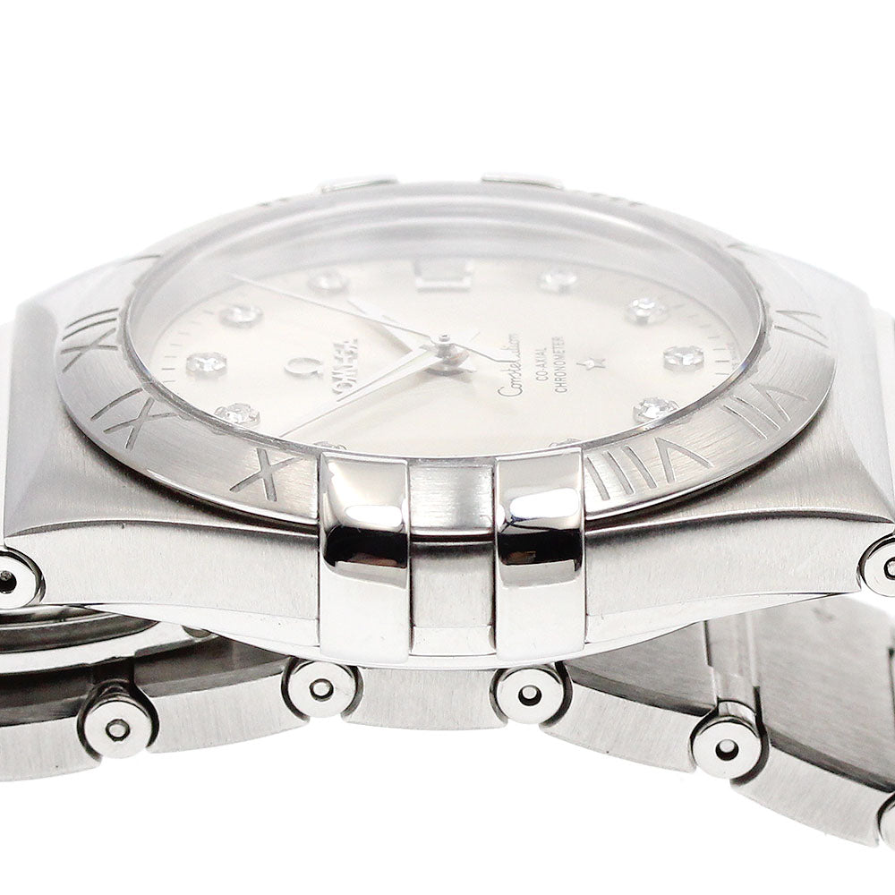 OMEGA 123.10.35.20.52.001 Constellation Date 11P Diamond Automatic Men's Watch (Good Condition)