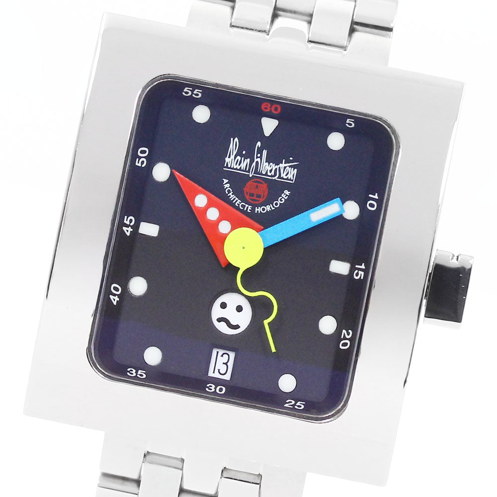 Alain Silberstein VS11 Pave Smile Day Date Automatic Men's Watch with Warranty