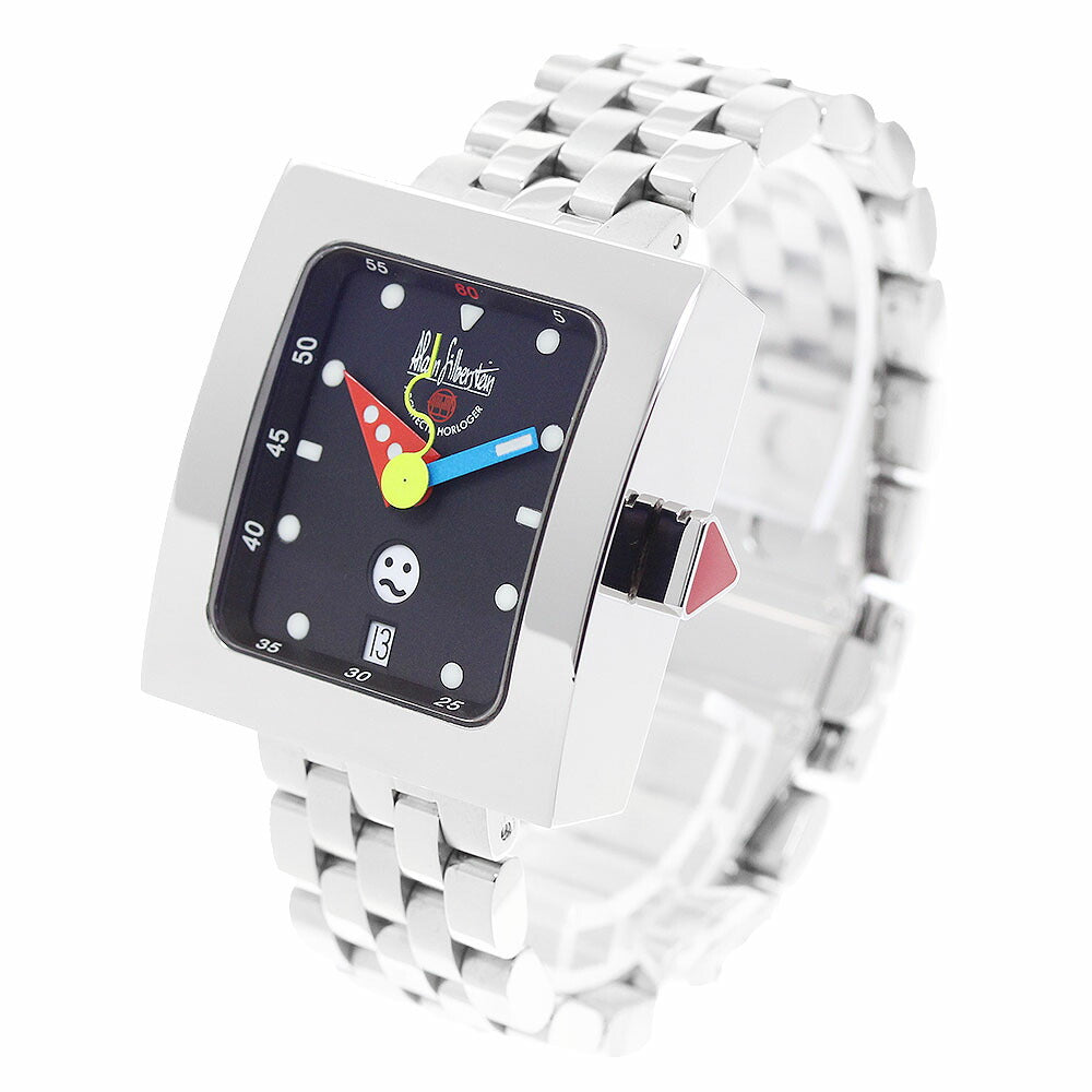 Alain Silberstein VS11 Pave Smile Day Date Automatic Men's Watch with Warranty