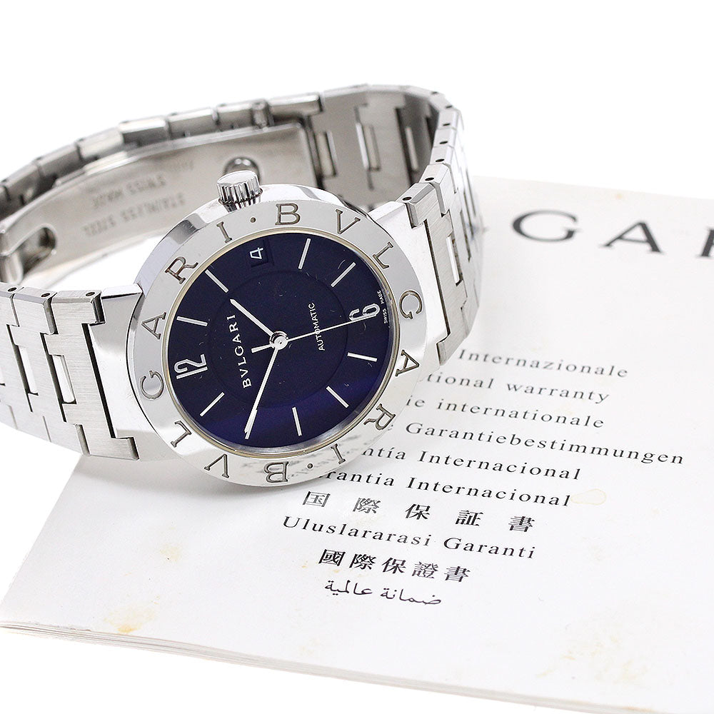 BVLGARI BB33SS Bulgari Date Automatic Men's Watch with Warranty Card