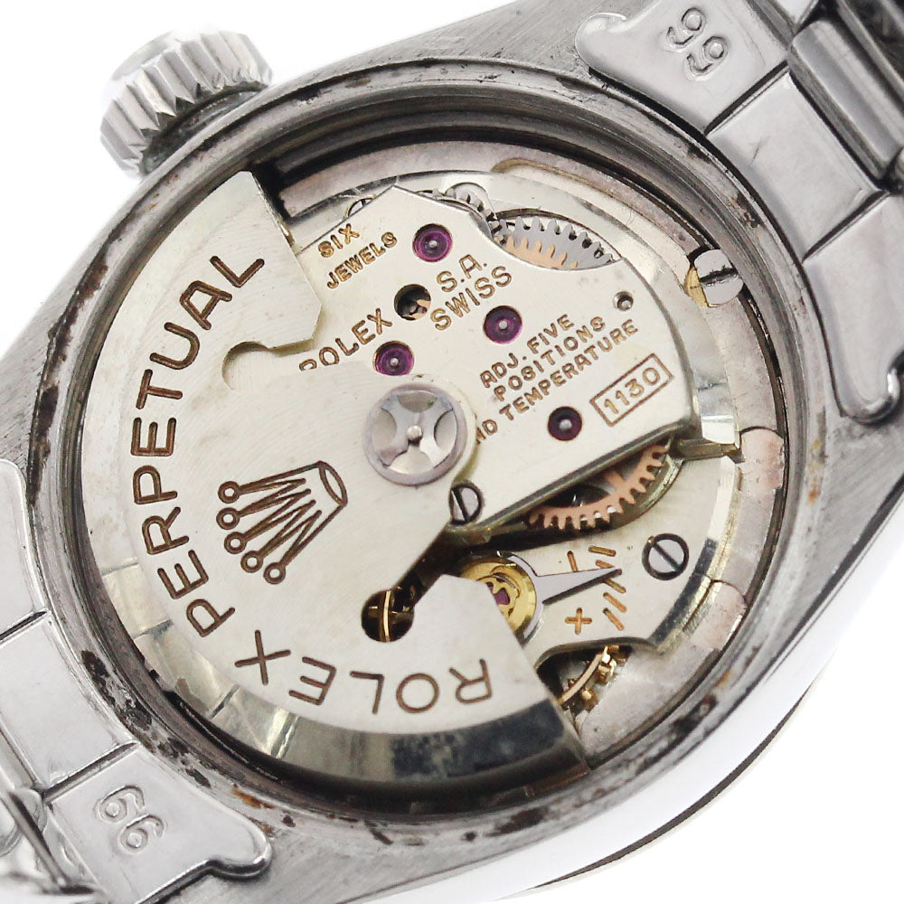 ROLEX 6517 Oyster Perpetual Lady-Date Cal.1130 WG Bezel Automatic Women's Watch