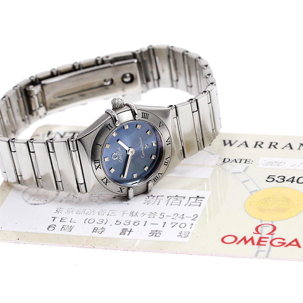 OMEGA 1562.81 Constellation Mini Quartz Ladies Watch with Warranty Card