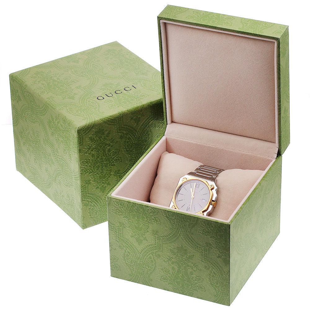 GUCCI YA166403 G-Flat Date Automatic Men's Watch Excellent Condition with Box