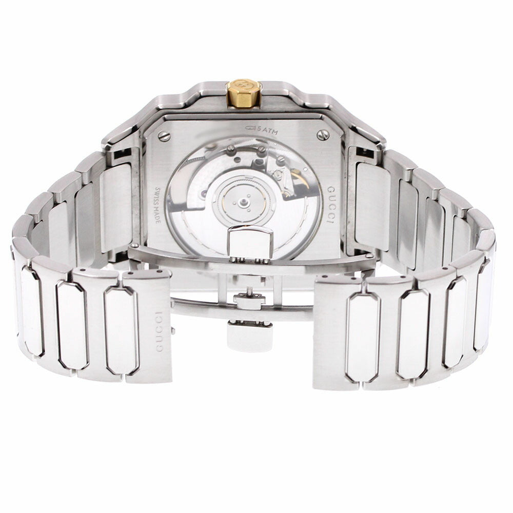 GUCCI YA166403 G-Flat Date Automatic Men's Watch Excellent Condition with Box