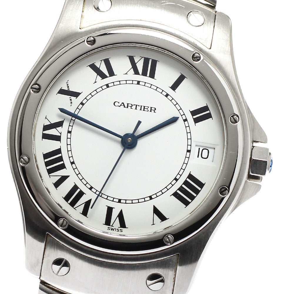 CARTIER W20026K1 Santos Cougar LM Date Automatic Men's Watch with Warranty