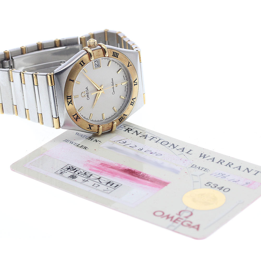 OMEGA 1312.30 Constellation Date Half Bar Quartz Men's Watch Excellent Condition with Warranty.