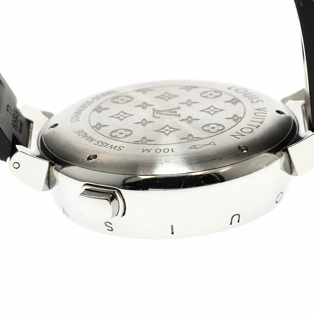 LOUIS VUITTON Q102D Tambour Regatta Chronograph Alarm Quartz Men's Watch with Box and Warranty Card